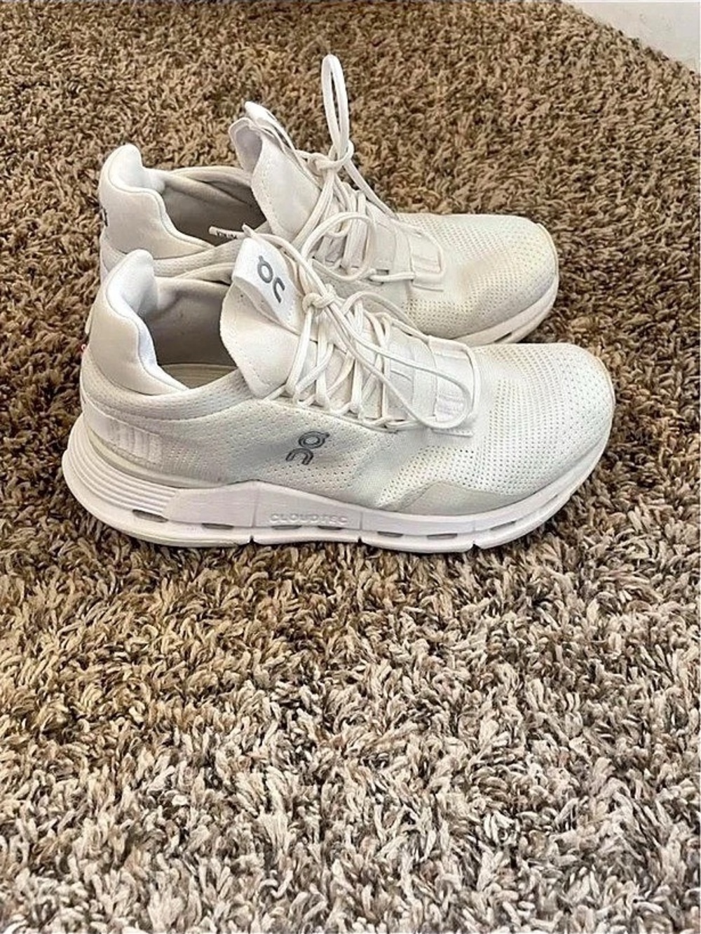 On Cloudnova Women's Athletic Shoes White US 6.5